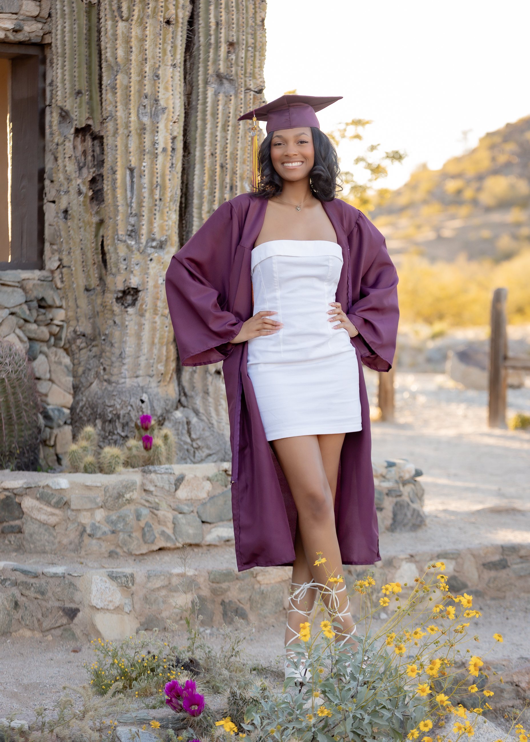 Deanna graduation portrait by Pak Studios in Arizona graduation portrait session