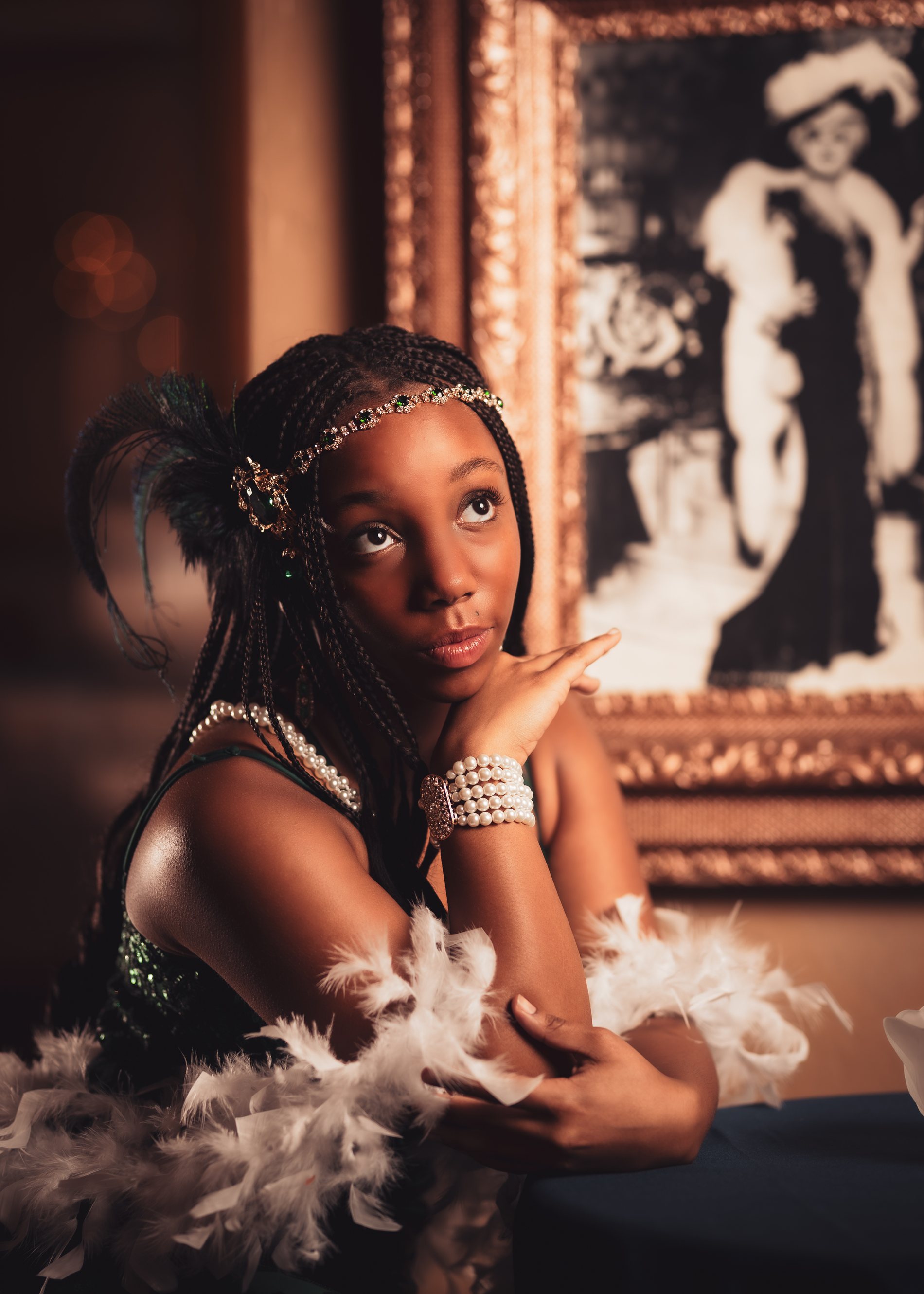 Ciara Quinceanera portrait by Pak Studios
