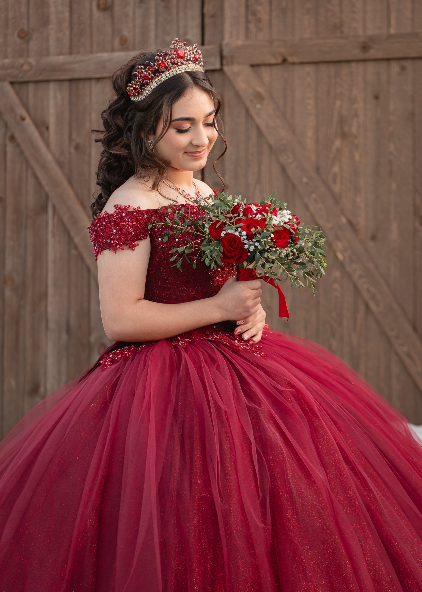 Lliana Quinceanera portrait by Pak Studios