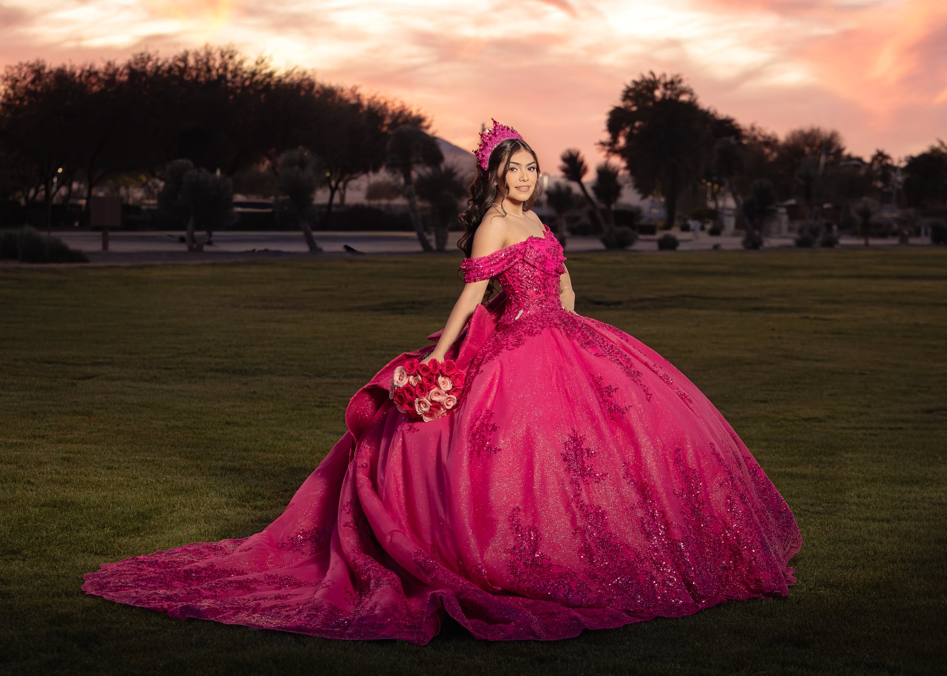 Victoria quinceañera portrait by Pak Studios in Arizona quinceañera portrait session